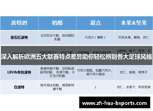 深入解析欧洲五大联赛特点差异助你轻松辨别各大足球风格